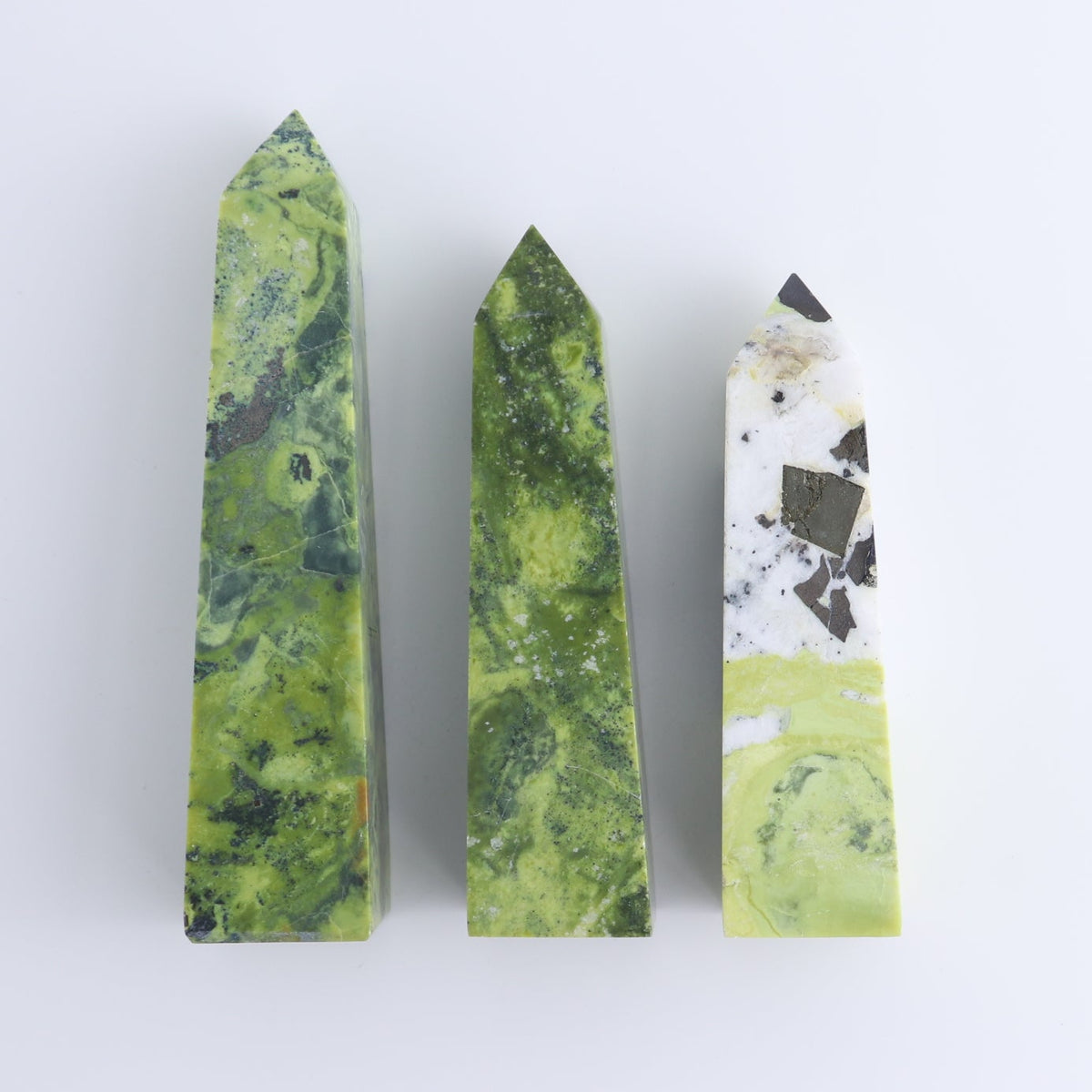 Serpentine Obelisk Set of 7