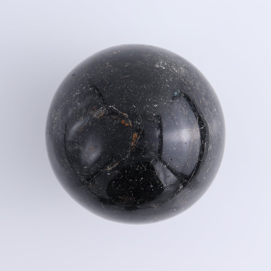 Black Tourmaline Spheres Set of 4