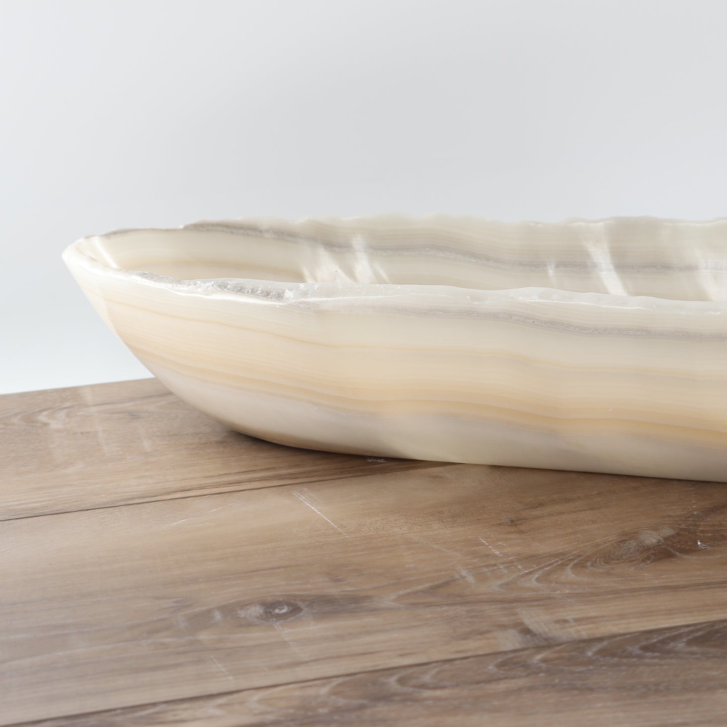 Mexican Onyx/Calcite Canoe Bowl - Expert Wholesale and Supplier of Wholesale Crystals & Bulk Gemstones, ["Bowls","Calcite","canoe","Mexico","onyx"]