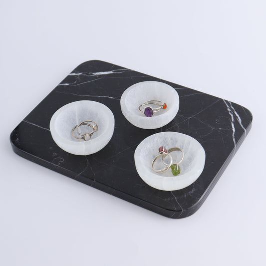 One Selenite (Satin Spar) Round Bowl 6 cm - Expert Wholesale and Supplier of Wholesale Crystals & Bulk Gemstones, ["Bowls","Morocco","Selenite"]