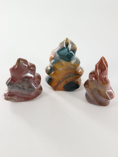 Ocean Jasper Flames Set of 5 - Expert Wholesale and Supplier of Wholesale Crystals & Bulk Gemstones, []