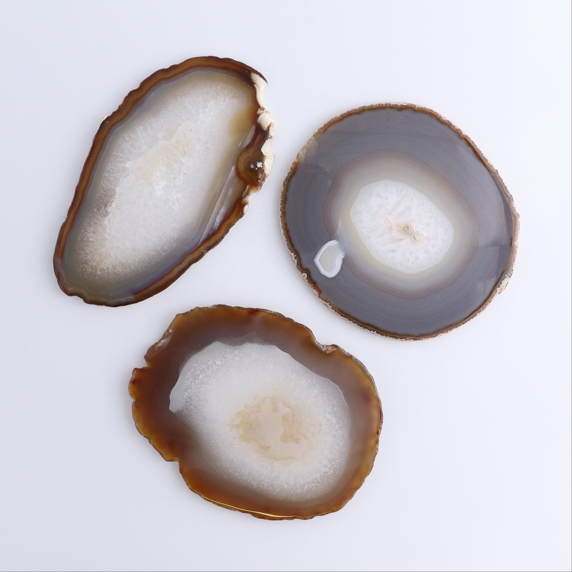 Agate Slices Set of 9 - Expert Wholesale and Supplier of Wholesale Crystals & Bulk Gemstones, ["Agate","Slices and Slabs"]
