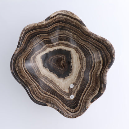 Mexican Onyx/Calcite Bowl 11"