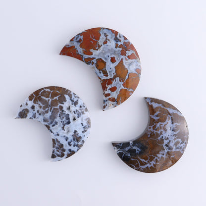 Brecciated Jasper Moons Set of 12 - Expert Wholesale and Supplier of Wholesale Crystals & Bulk Gemstones, ["Brecciated Jasper","Indonesia","moons"]