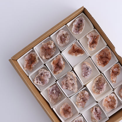 Pink Amethyst Flat of 20 - Expert Wholesale and Supplier of Wholesale Crystals & Bulk Gemstones, ["Amethyst","Pink Amethyst"]