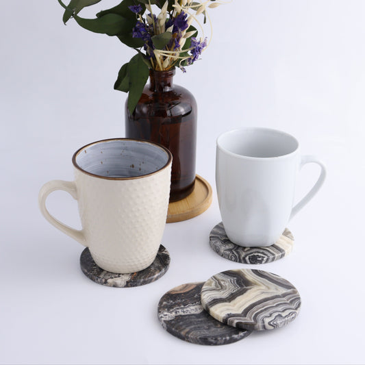 One Zebra Onyx Coaster - Expert Wholesale and Supplier of Wholesale Crystals & Bulk Gemstones, ["Catalog Onyx","coaster","Mexico","onyx","Zebra Onyx"]