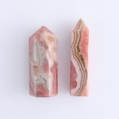Rhodochrosite Towers Set of 9