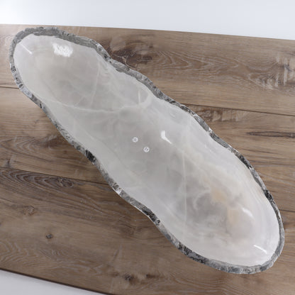 Mexican Onyx/Calcite Canoe Bowl - Expert Wholesale and Supplier of Wholesale Crystals & Bulk Gemstones, ["Bowls","Calcite","canoe","Mexico","onyx"]