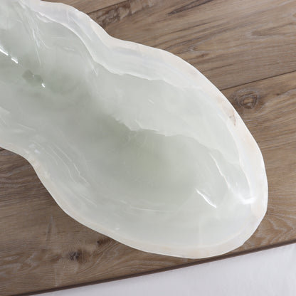 Mexican Onyx/Calcite Canoe Bowl