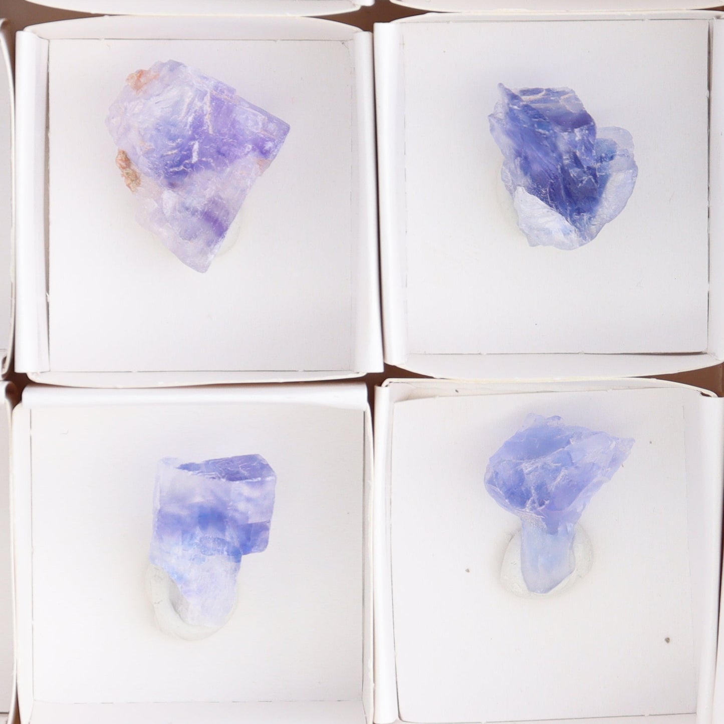 Canadian Blue Halite Rough Set of 9 - Expert Wholesale and Supplier of Wholesale Crystals & Bulk Gemstones, ["Blue Halite","Canada","Halite","Rough","Roughs"]