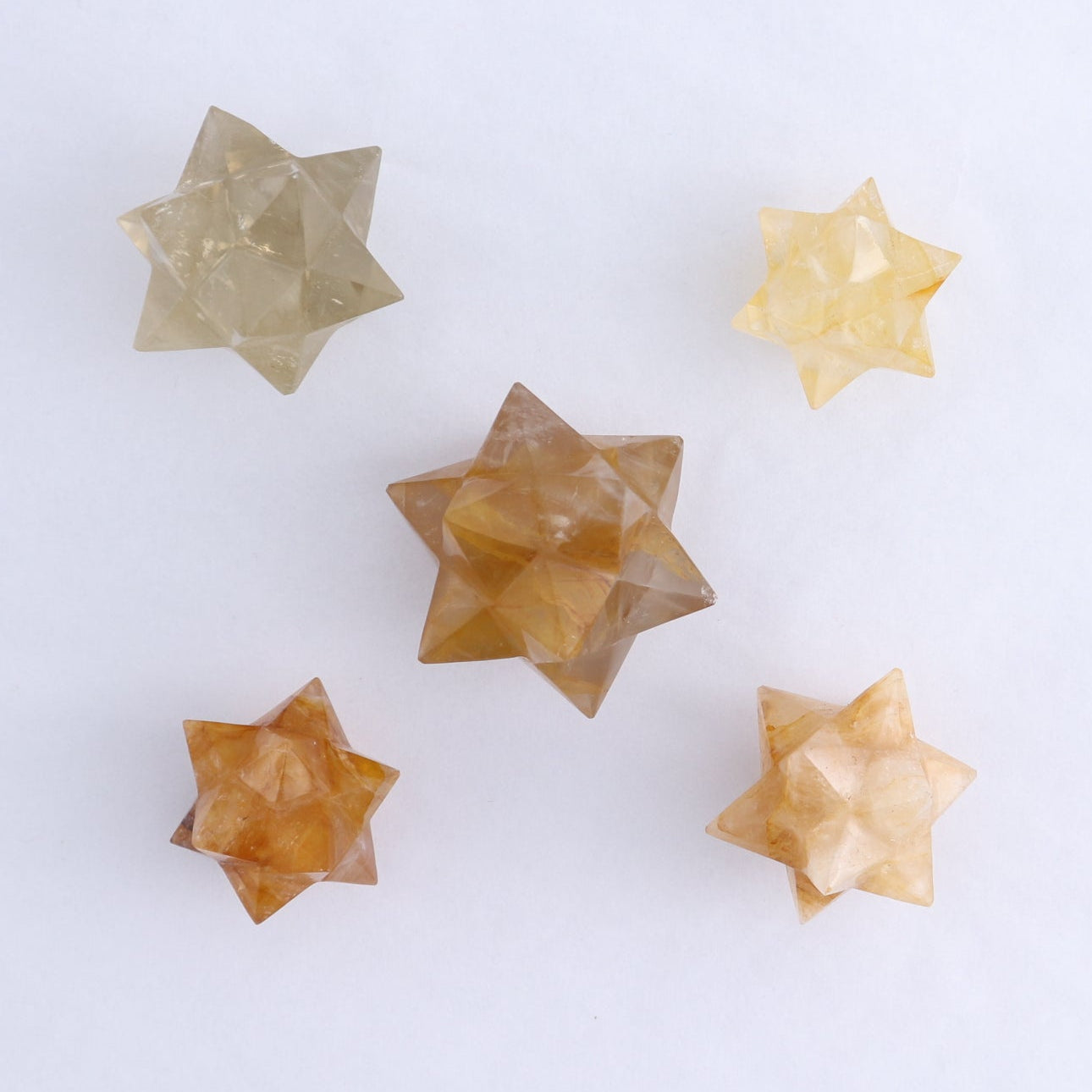 Mixed Stones Stars Set of 16 & 4 Cut Base Stars
