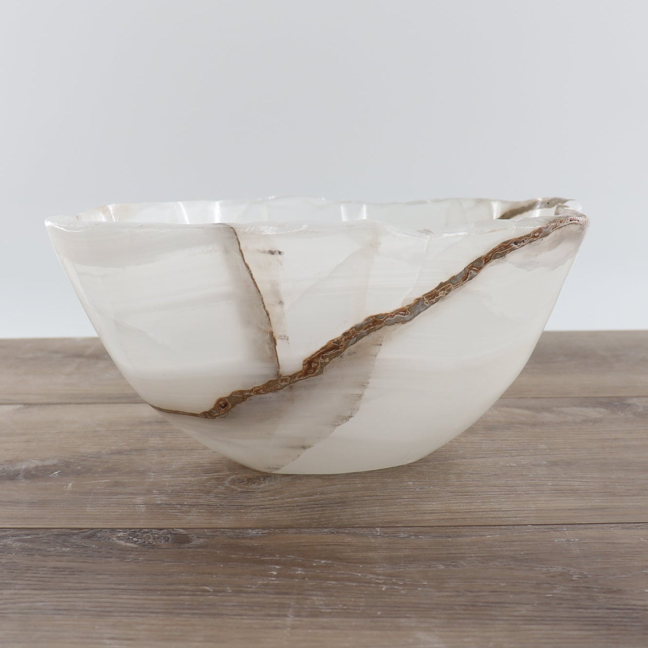 Mexican Onyx/Calcite Bowl 12"