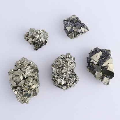 Octahedral Pyrite Clusters Set of 10 - Expert Wholesale and Supplier of Wholesale Crystals & Bulk Gemstones, ["Clusters","Octahedral Pyrite","Peru","Pyrite"]