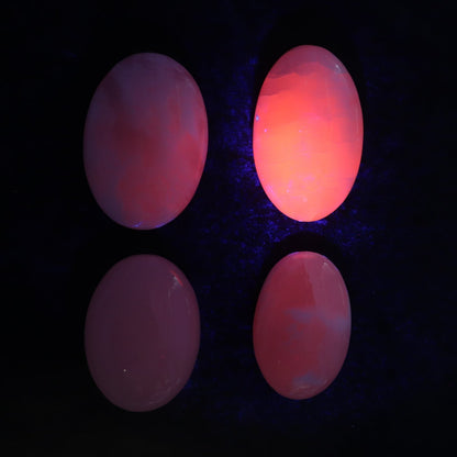 Pink Mangano Calcite Palm Stone Set of 12