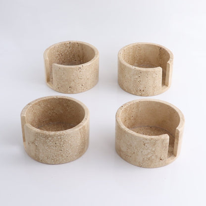 Coaster Set Travertine