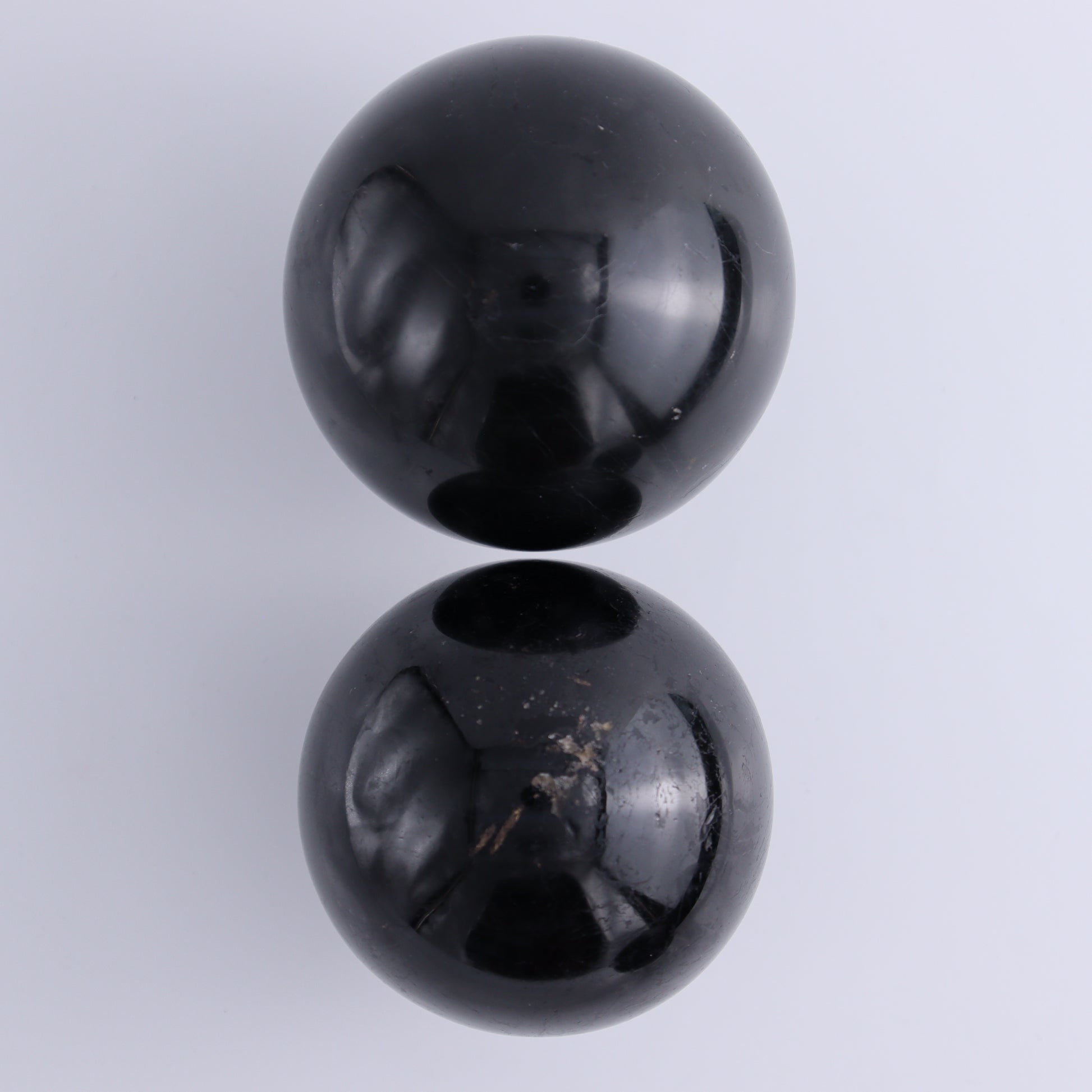 Black Tourmaline Spheres Set of 3 - Expert Wholesale and Supplier of Wholesale Crystals & Bulk Gemstones, ["Black Tourmaline","Spheres","Tourmaline"]