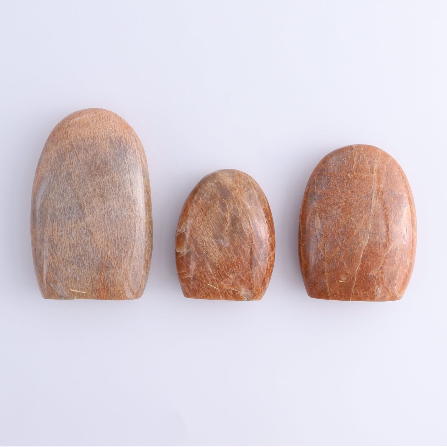 Peach Moonstone Freeform Set of 9 - Expert Wholesale and Supplier of Wholesale Crystals & Bulk Gemstones, ["Freeforms","Peach Moonstone"]