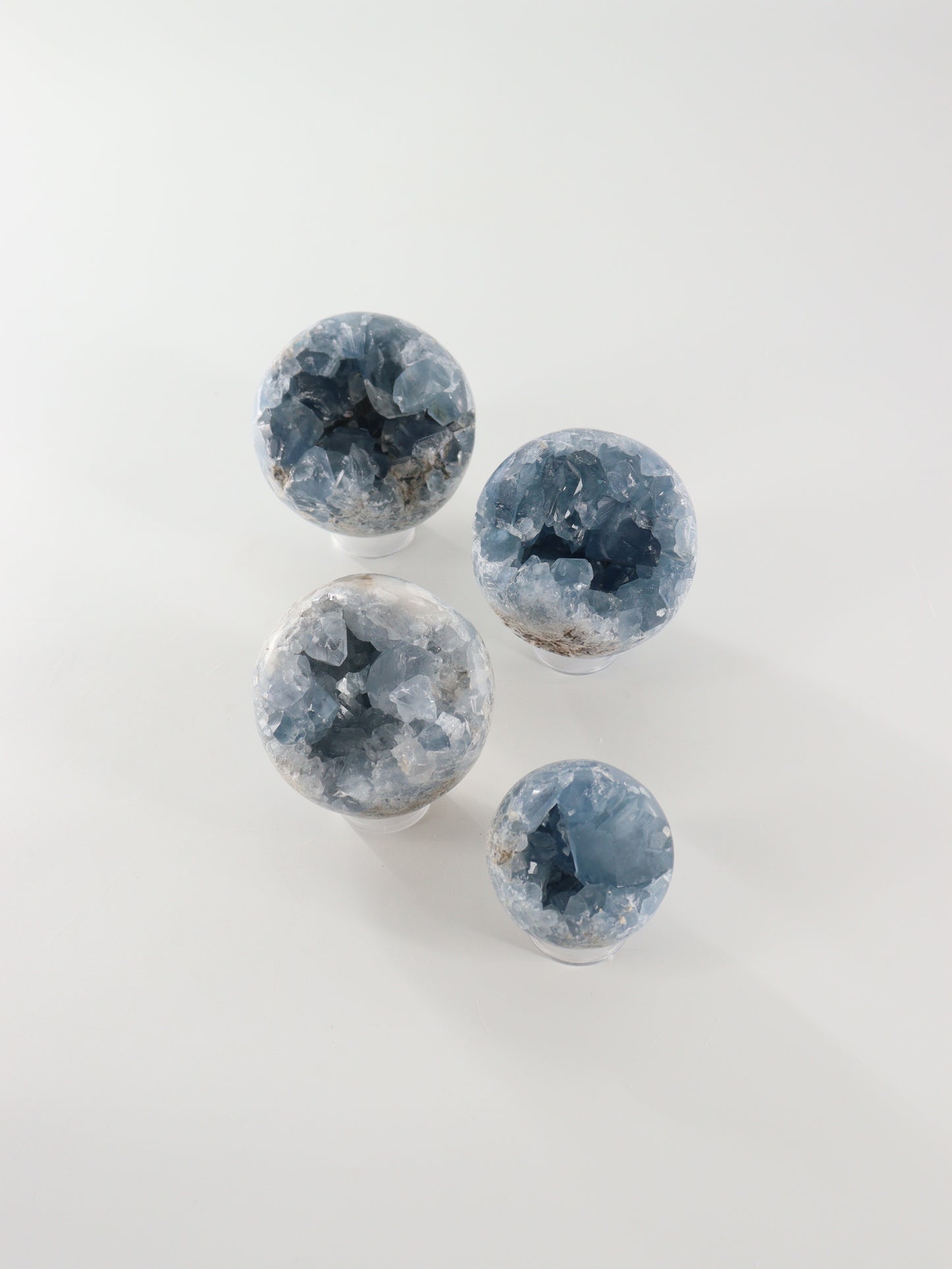Celestite Spheres Set of 4 - Expert Wholesale and Supplier of Wholesale Crystals & Bulk Gemstones, []