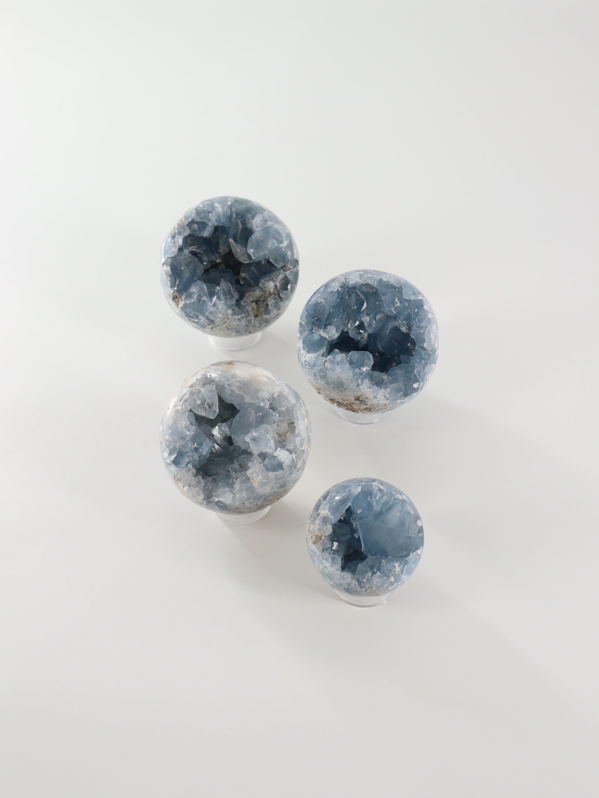 Celestite Spheres Set of 4 - Expert Wholesale and Supplier of Wholesale Crystals & Bulk Gemstones, []