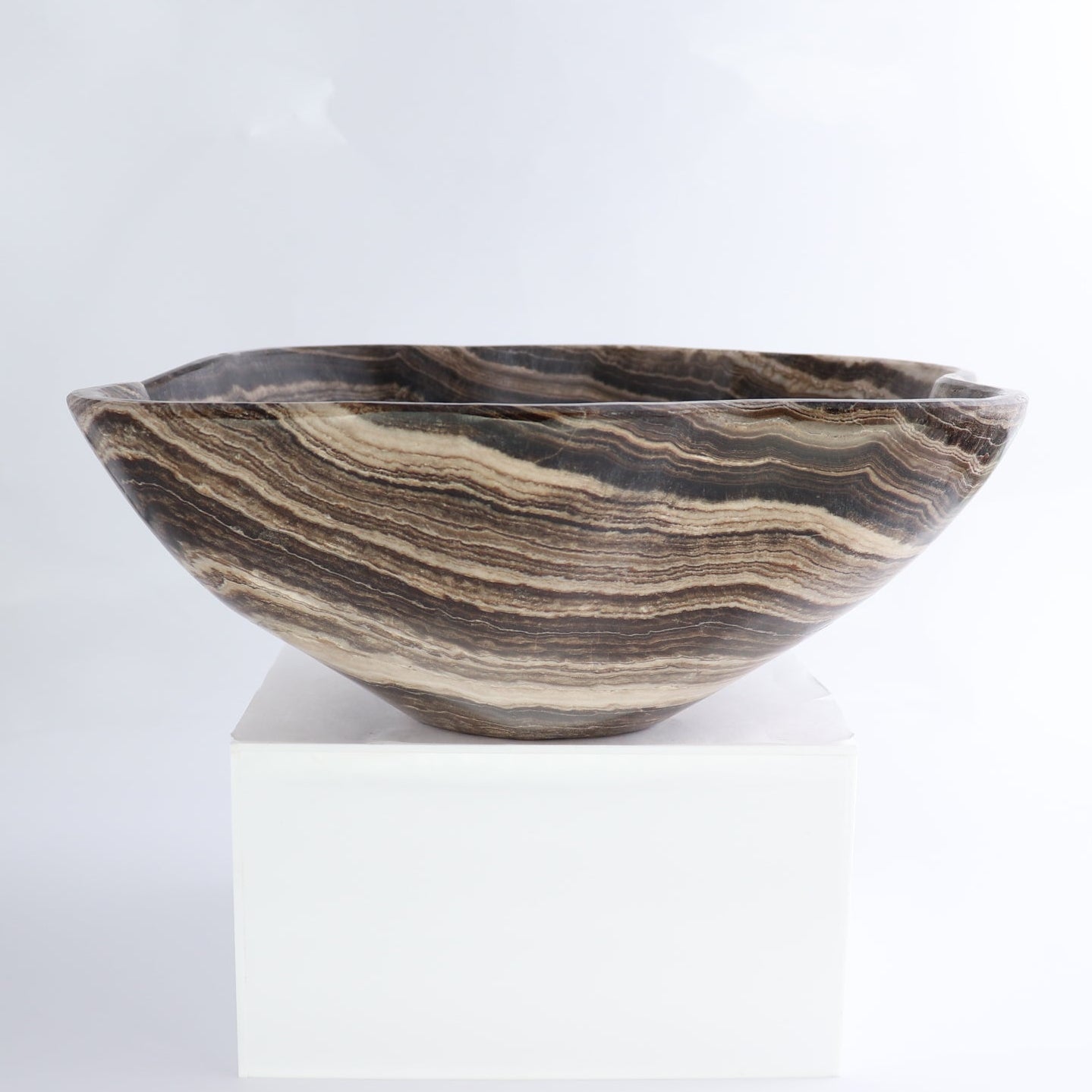 Mexican Onyx/Calcite Bowl 11"