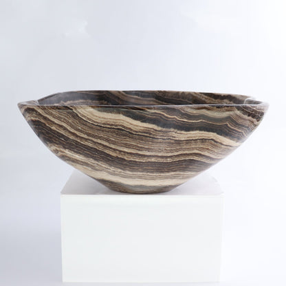 Mexican Onyx/Calcite Bowl 11"