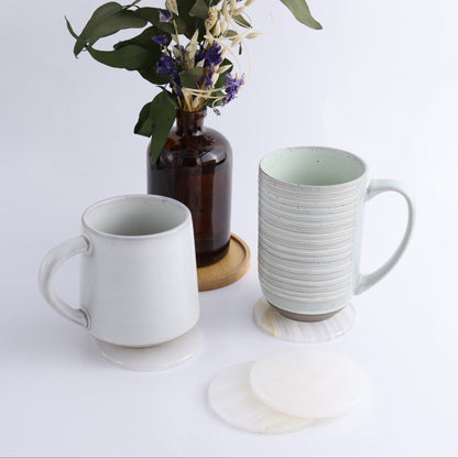 One White Onyx Coaster - Expert Wholesale and Supplier of Wholesale Crystals & Bulk Gemstones, ["Catalog Onyx","coaster","Mexico","onyx","White onyx"]