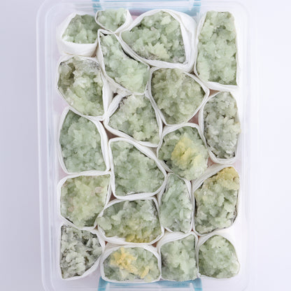 Prehnite Flat from Morocco - Expert Wholesale and Supplier of Wholesale Crystals & Bulk Gemstones, ["Clusters","Flats","Morocco","Prehnite"]