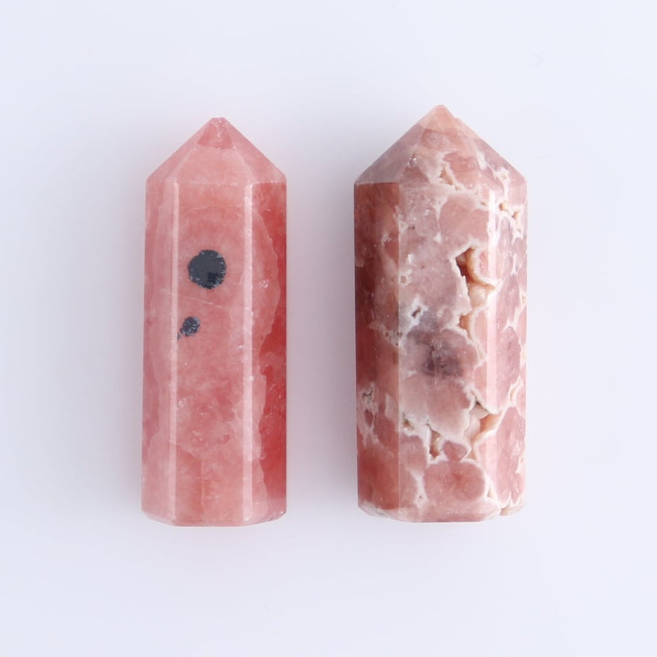 Rhodochrosite Towers Set of 9