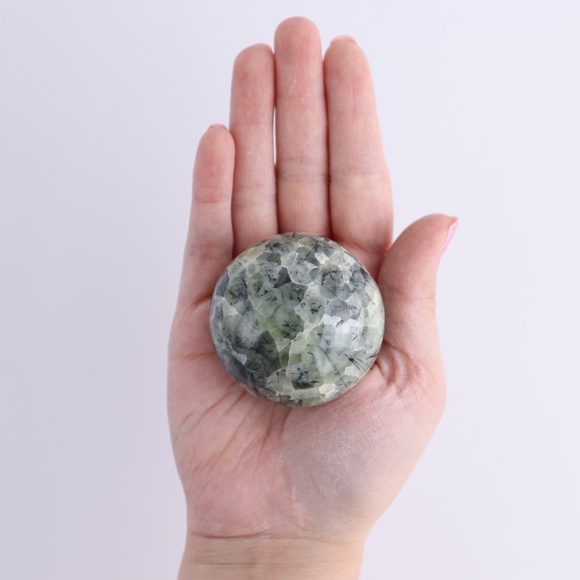 Prehnite Spheres Set of 5 - Expert Wholesale and Supplier of Wholesale Crystals & Bulk Gemstones, ["Prehnite","Spheres"]