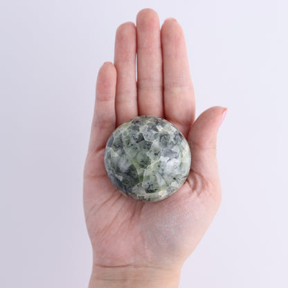 Prehnite Spheres Set of 5 - Expert Wholesale and Supplier of Wholesale Crystals & Bulk Gemstones, ["Prehnite","Spheres"]