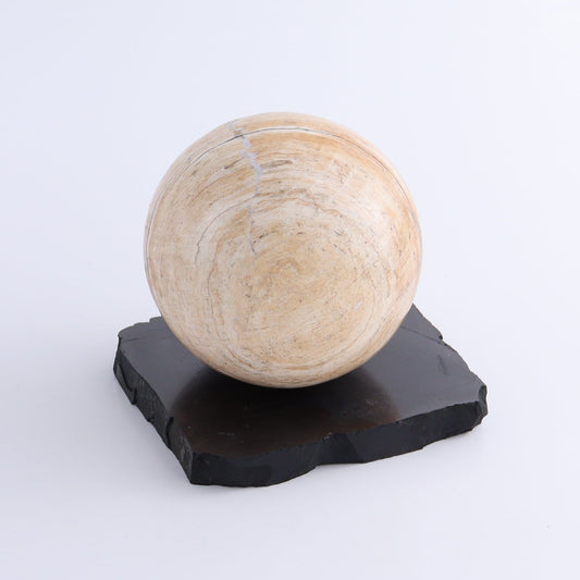 One Shungite Sphere Holder | Mi Esperanza Minerals | Supplier of Crystals and Onyx