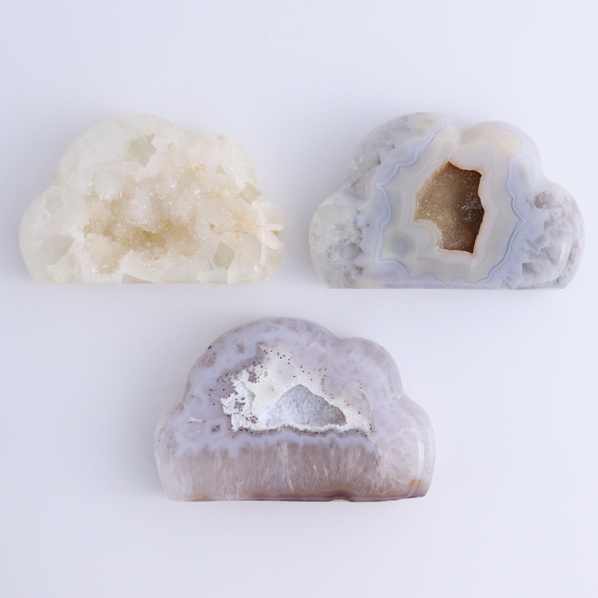 Agate Clouds Set of 6 - Expert Wholesale and Supplier of Wholesale Crystals & Bulk Gemstones, ["Agate","Clouds"]