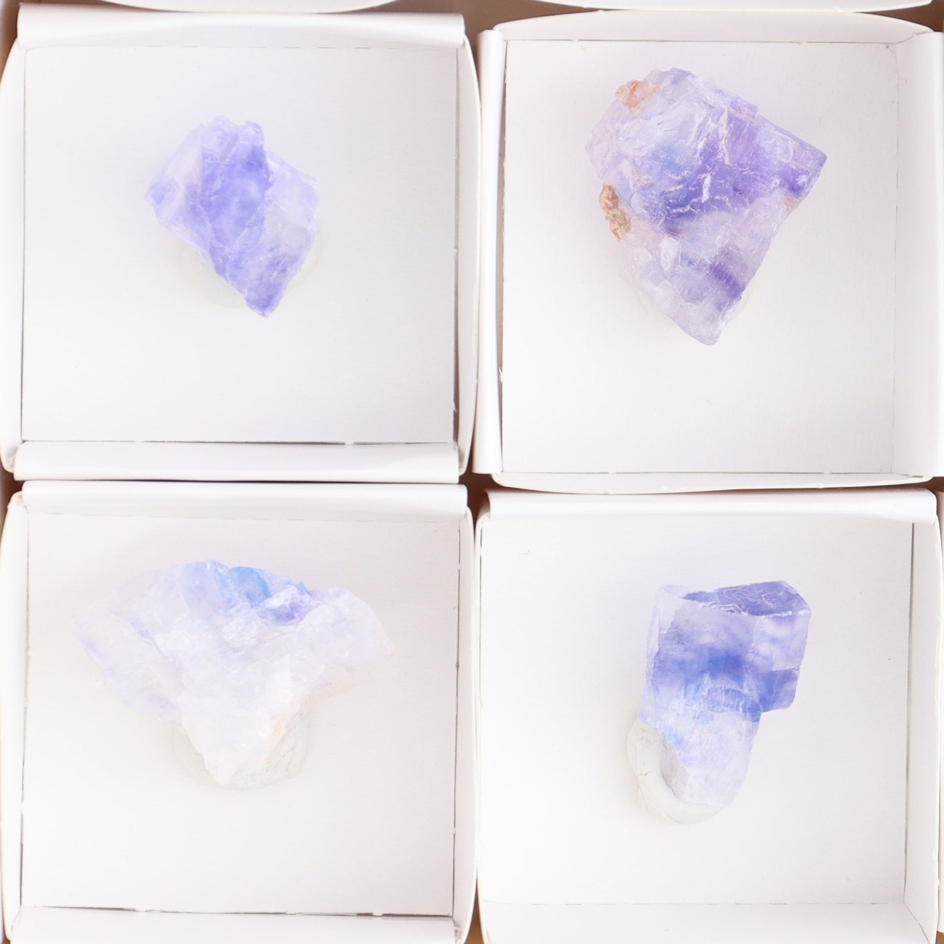 Canadian Blue Halite Rough Set of 9 - Expert Wholesale and Supplier of Wholesale Crystals & Bulk Gemstones, ["Blue Halite","Canada","Halite","Rough","Roughs"]