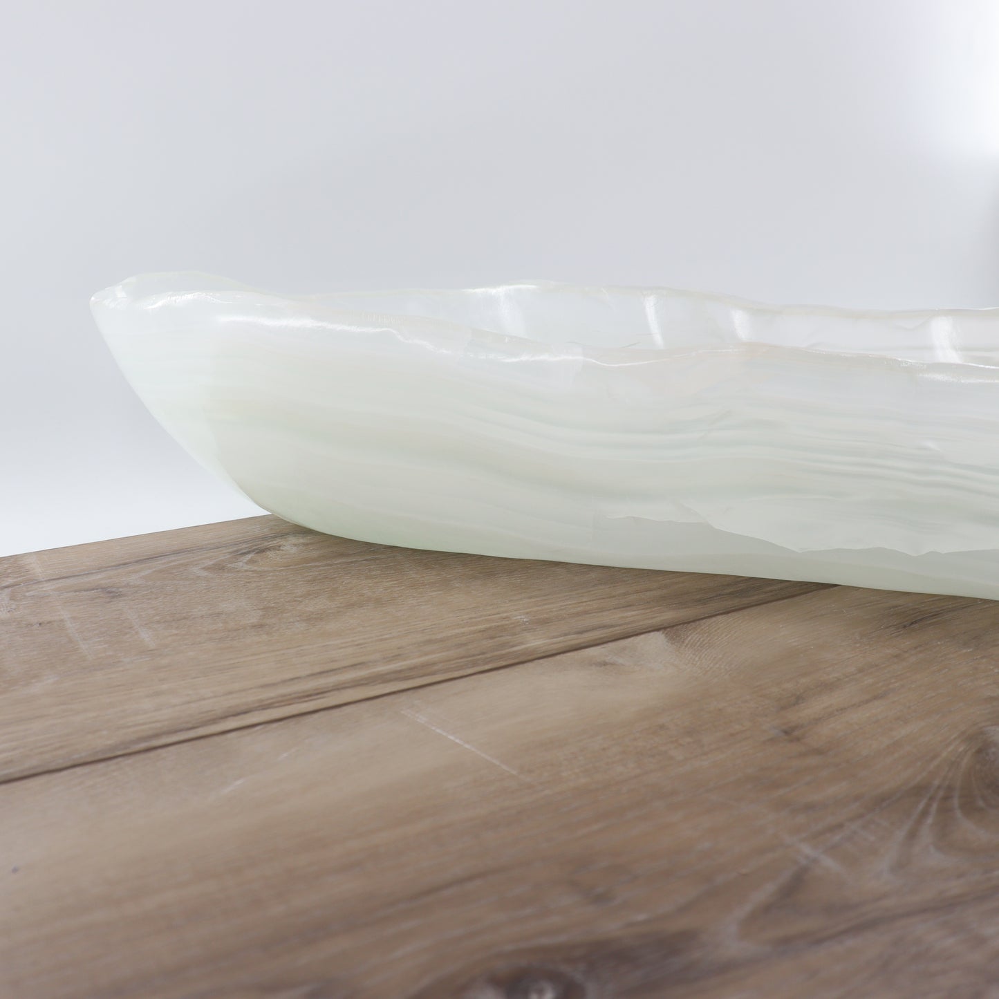 Mexican Onyx/Calcite Canoe Bowl