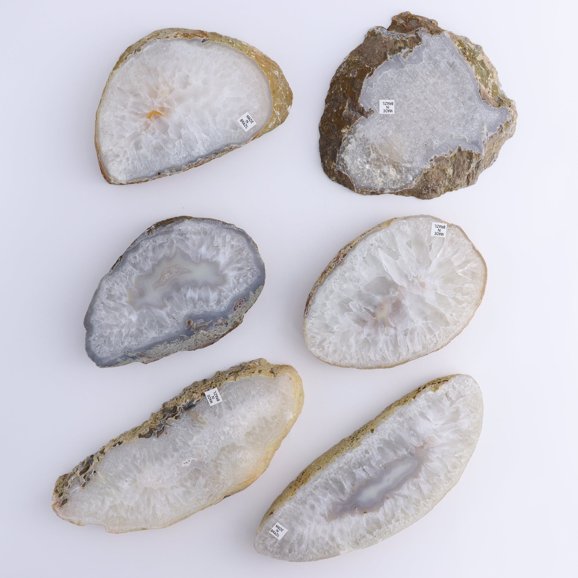 Agate Slices Set of 6 - Expert Wholesale and Supplier of Wholesale Crystals & Bulk Gemstones, ["Agate","Brazil","Slices and Slabs"]