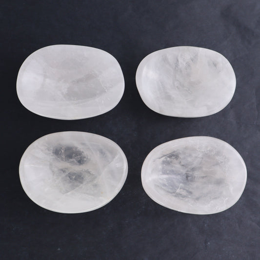 Clear Quartz Bowls Set of 4