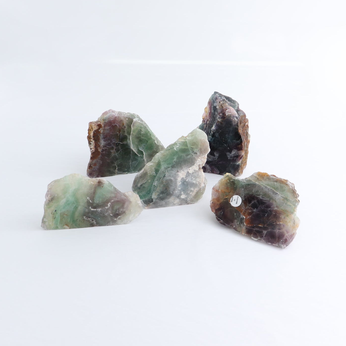 Fluorite Face Polished Set of 5
