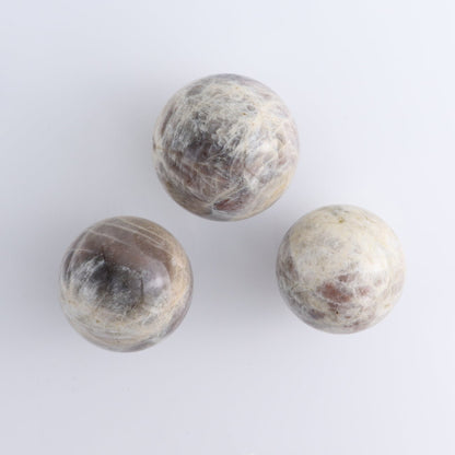 Sunstone-Moonstone Spheres Set of 3