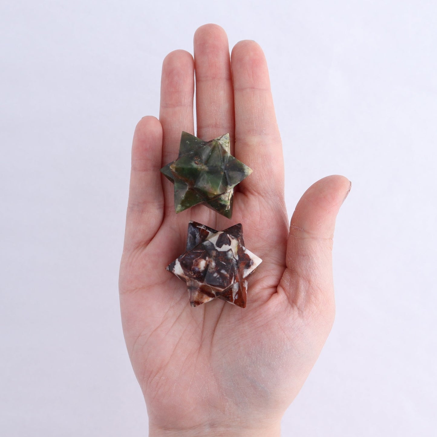 Mixed Stones Stars Set of 18 & 2 Cut Base Stars
