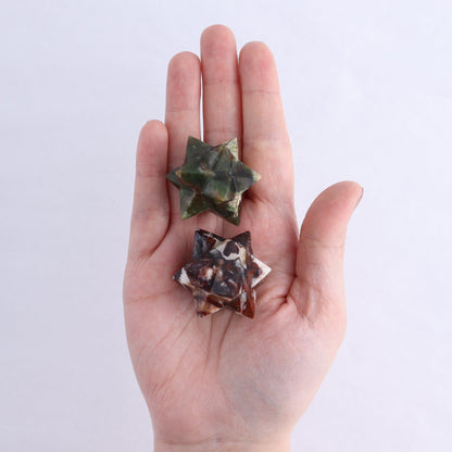 Mixed Stones Stars Set of 18 & 2 Cut Base Stars