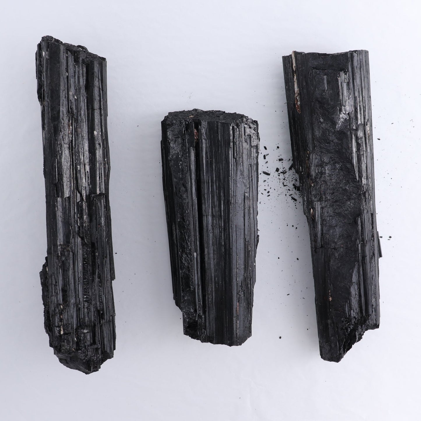 Black Tourmaline Log Set of 4