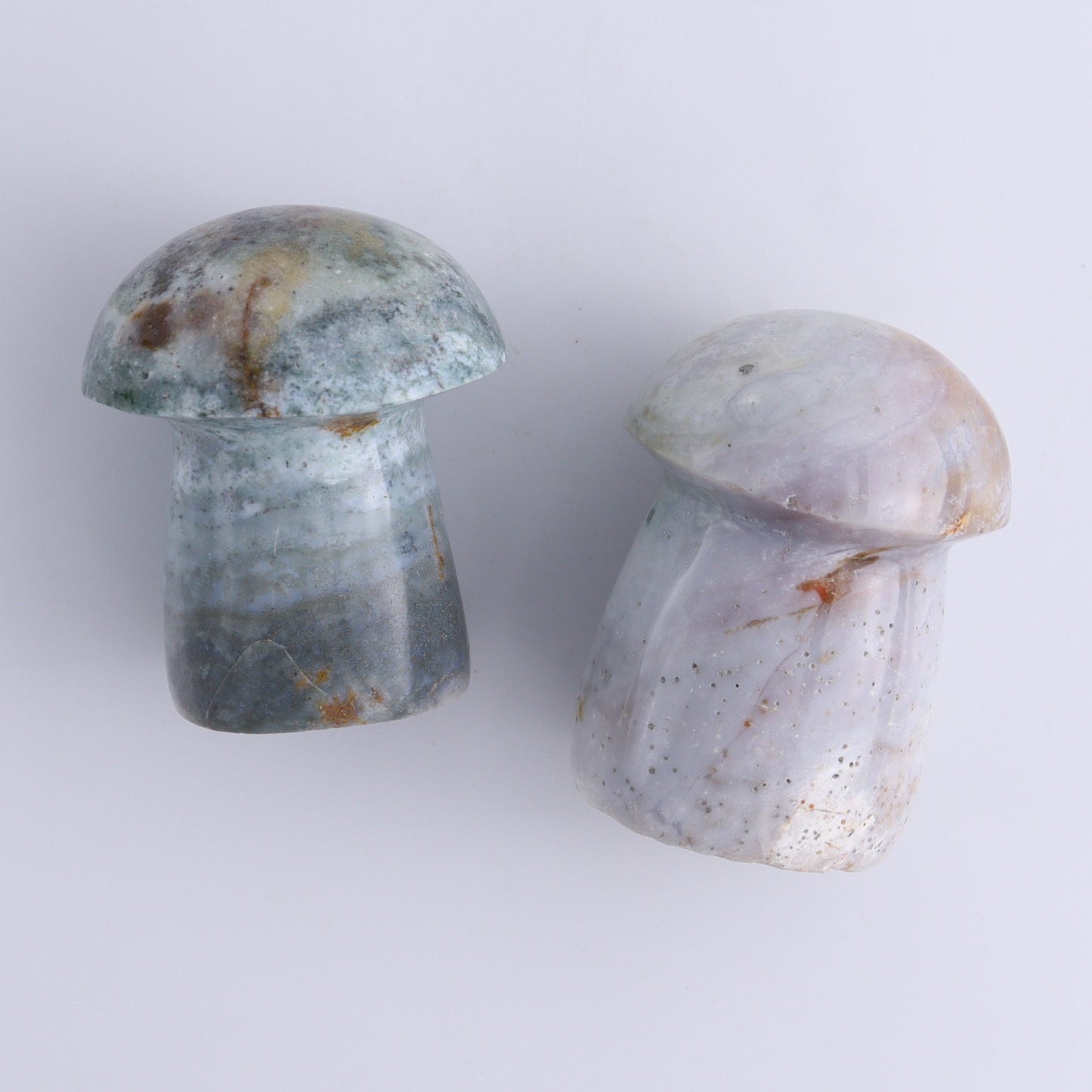 Ocean Jasper Mushrooms Set of 7 - Expert Wholesale and Supplier of Wholesale Crystals & Bulk Gemstones, ["jasper","Madagascar","Mushrooms","Ocean Jasper"]