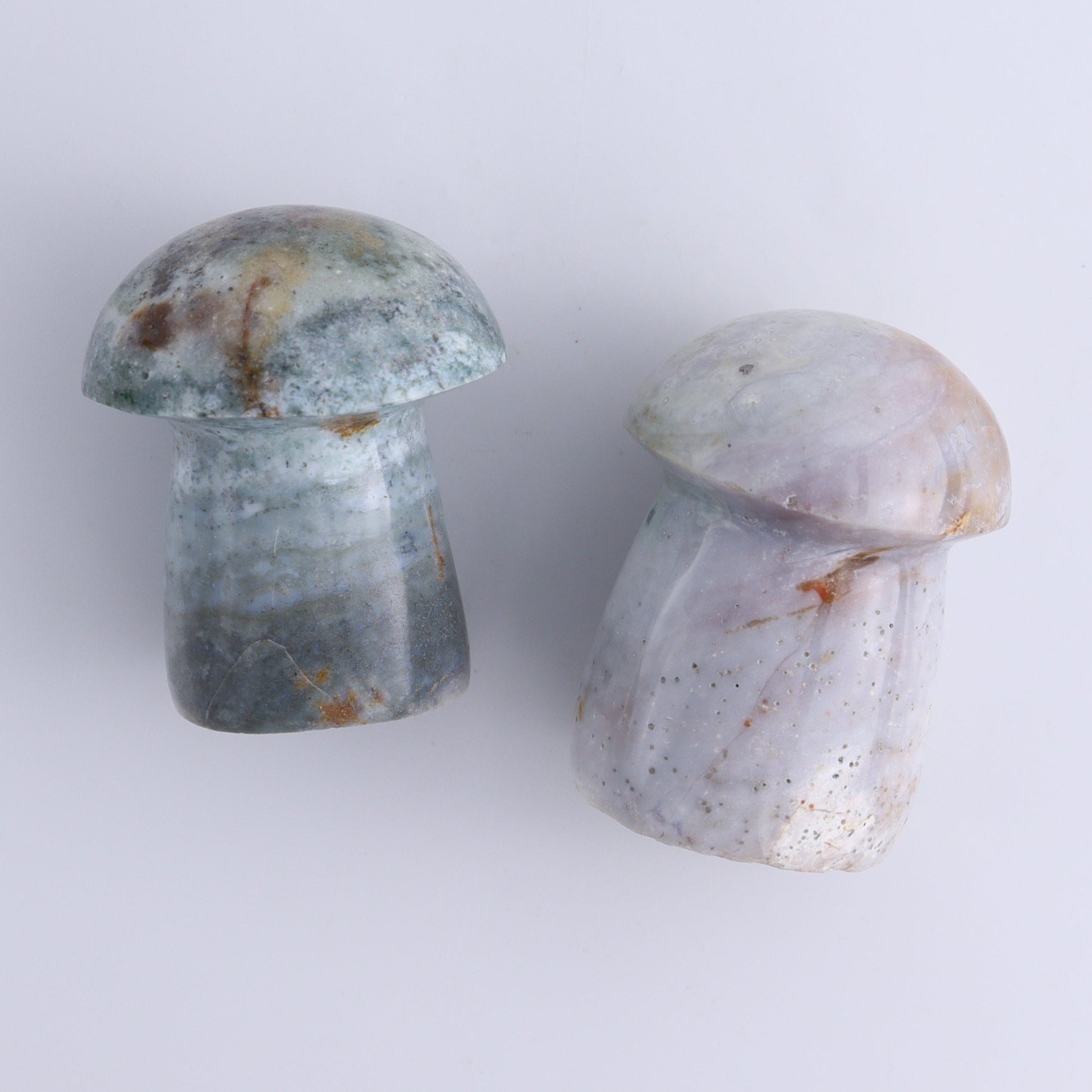 Ocean Jasper Mushrooms Set of 7 - Expert Wholesale and Supplier of Wholesale Crystals & Bulk Gemstones, ["jasper","Madagascar","Mushrooms","Ocean Jasper"]