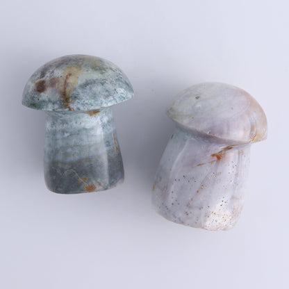 Ocean Jasper Mushrooms Set of 7 - Expert Wholesale and Supplier of Wholesale Crystals & Bulk Gemstones, ["jasper","Madagascar","Mushrooms","Ocean Jasper"]