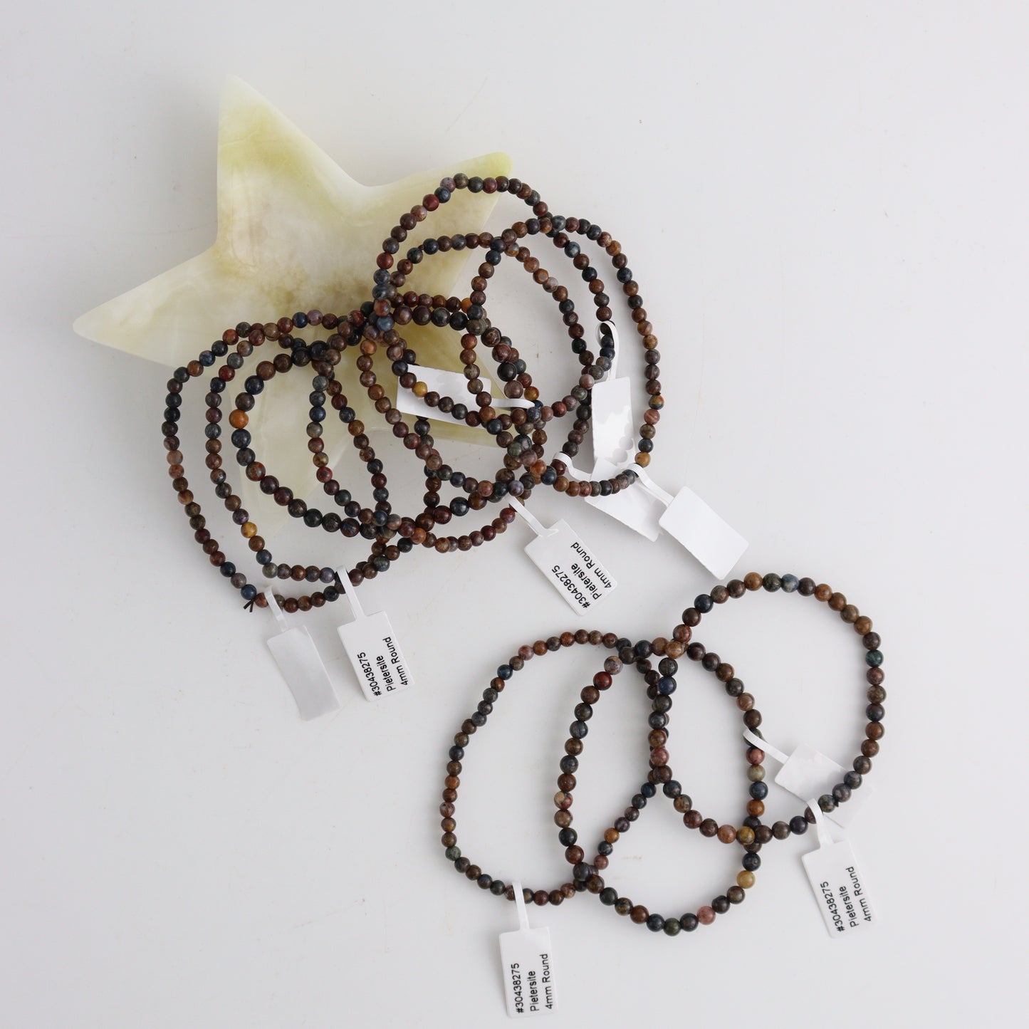 Pietersite Bracelet 4mm Set of 10 - Expert Wholesale and Supplier of Wholesale Crystals & Bulk Gemstones, ["bracelets","China","Jewelry","pietersite"]