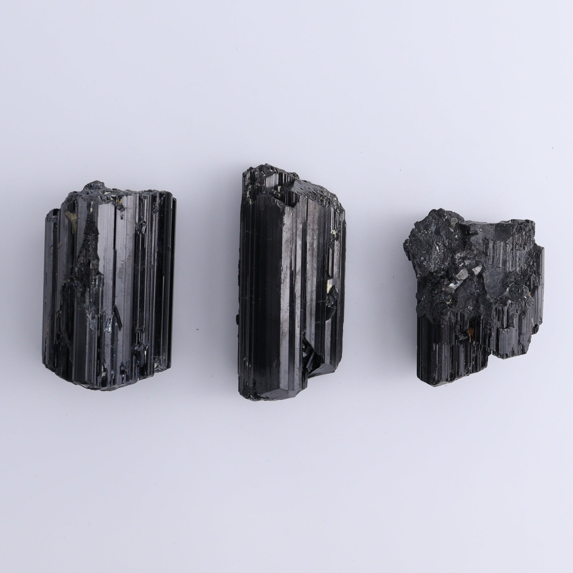 Black Tourmaline Roughs Set of 6 - Expert Wholesale and Supplier of Wholesale Crystals & Bulk Gemstones, ["Black Tourmaline","Madagascar","Rough","Tourmaline"]