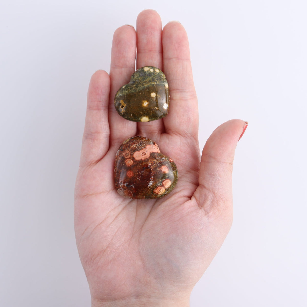Ocean Jasper Hearts Set of 10