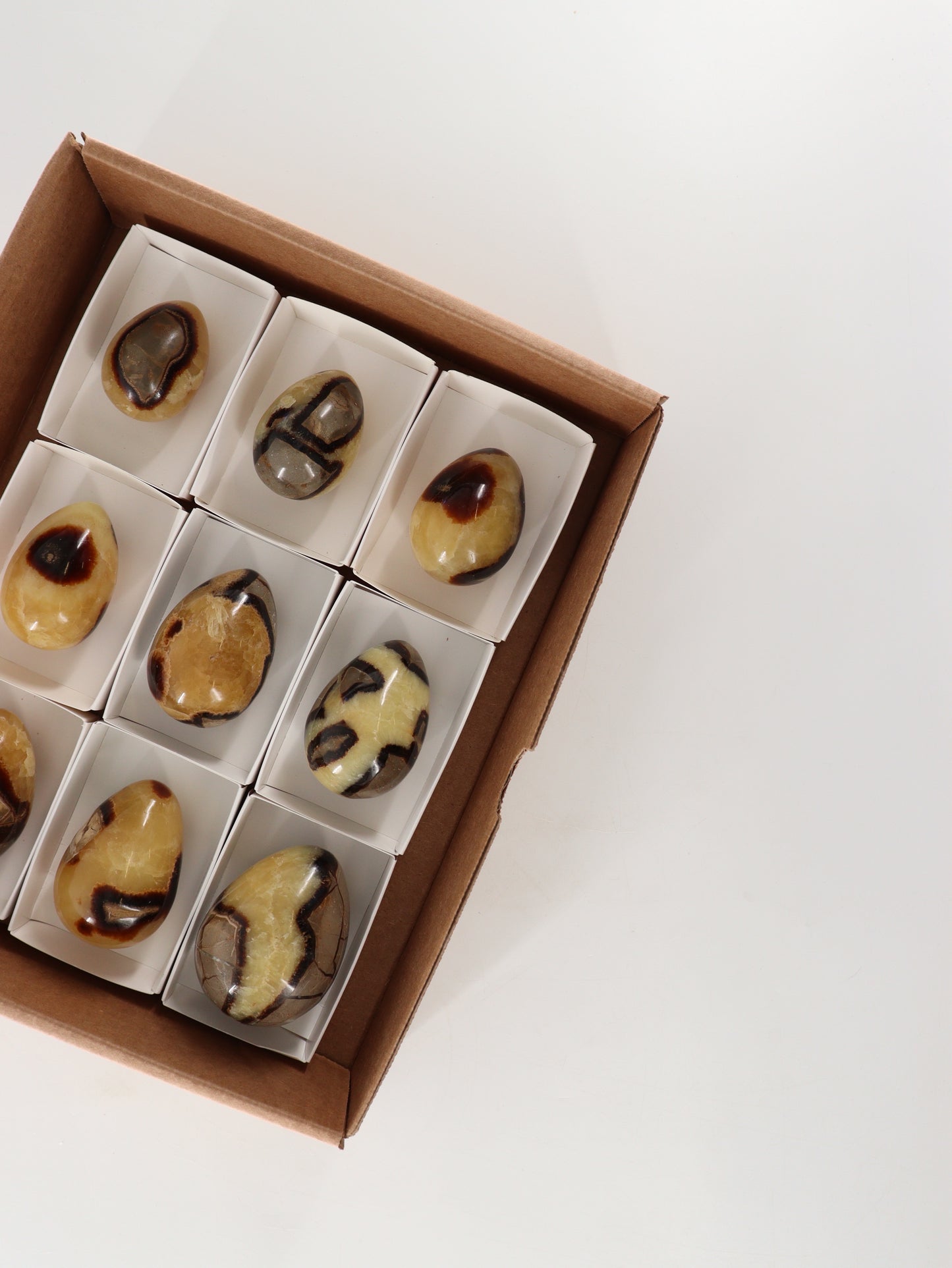 Septarian Eggs Set of 9 - Expert Wholesale and Supplier of Wholesale Crystals & Bulk Gemstones, []