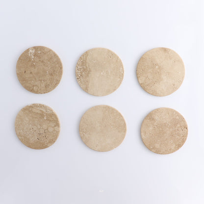 Coaster Set Travertine