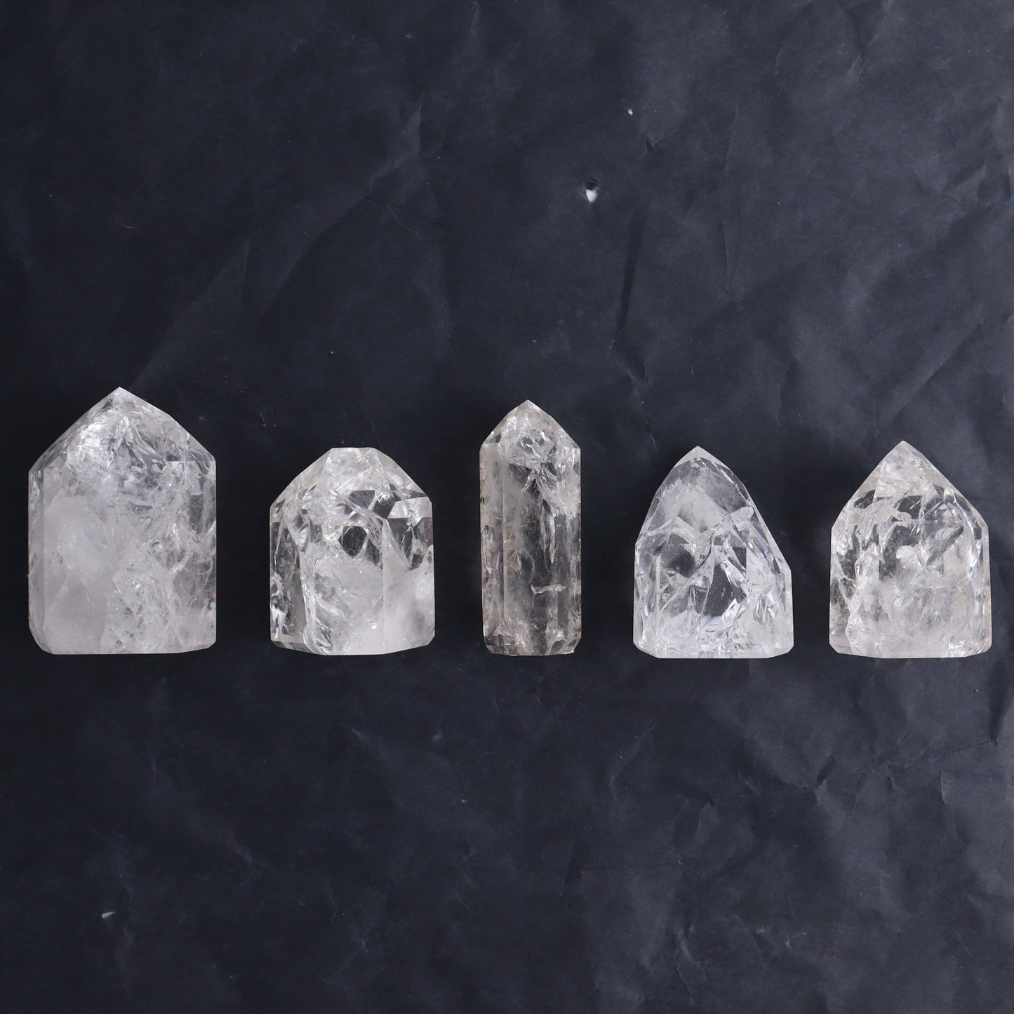 Mixed Brazilian Minerals Flat Set of 13 - Expert Wholesale and Supplier of Wholesale Crystals & Bulk Gemstones, ["Amethyst","Brazil","Clear Quartz","Crackle Quartz","Pink Amethyst","Quartz","Rose Quartz"]